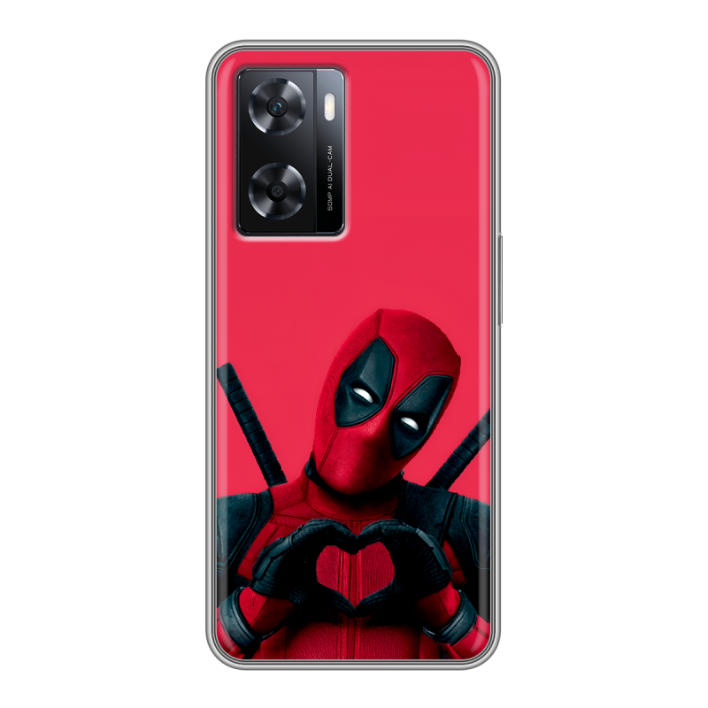 Силиконовый чехол на OPPO A57s с принтом Дедпул Deadpool Силиконовый чехол на OPPO A57s с принтом Дедпул Deadpool
