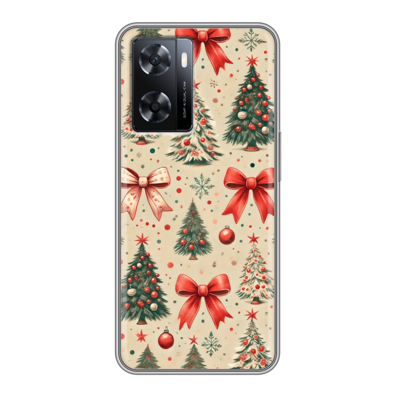 Силиконовый чехол на OPPO A57s с принтом Новый год Силиконовый чехол на OPPO A57s с принтом Новый год