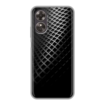 Силиконовый чехол на OPPO A17 с принтом Текстура металла Силиконовый чехол на OPPO A17 с принтом Текстура металла