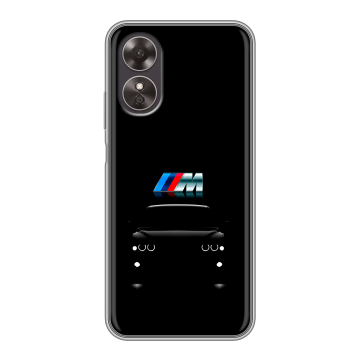 Силиконовый чехол на OPPO A17 с принтом БМВ BMW