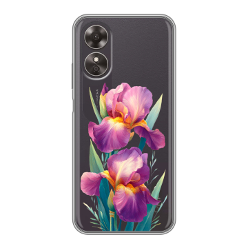Силиконовый чехол на OPPO A17 с принтом Цветы орхидеи Силиконовый чехол на OPPO A17 с принтом Цветы орхидеи