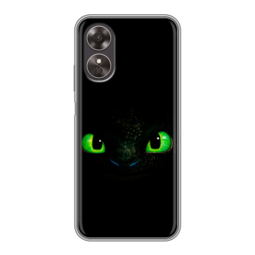 Силиконовый чехол на OPPO A17 с принтом Как приручить дракона Силиконовый чехол на OPPO A17 с принтом Как приручить дракона