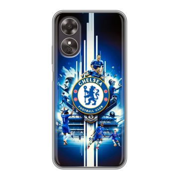 Силиконовый чехол на OPPO A17 с принтом Chelsea Челси