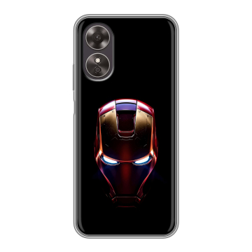 Силиконовый чехол на OPPO A17 с принтом IronMan Железный человек Силиконовый чехол на OPPO A17 с принтом IronMan Железный человек