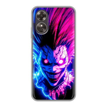 Силиконовый чехол на OPPO A17 с принтом Death note Тетрадь смерти