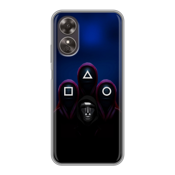 Силиконовый чехол на OPPO A17 с принтом Игра Кальмара Силиконовый чехол на OPPO A17 с принтом Игра Кальмара