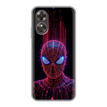 Силиконовый чехол на OPPO A17 с принтом Spiderman Человек паук Силиконовый чехол на OPPO A17 с принтом Spiderman Человек паук