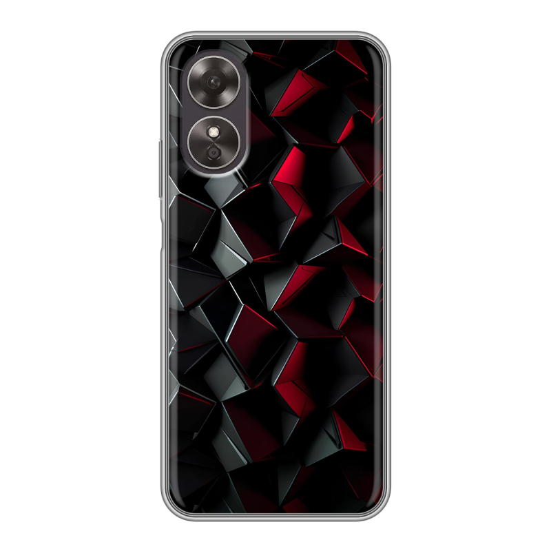 Силиконовый чехол на OPPO A17 с принтом Абстракция Силиконовый чехол на OPPO A17 с принтом Абстракция