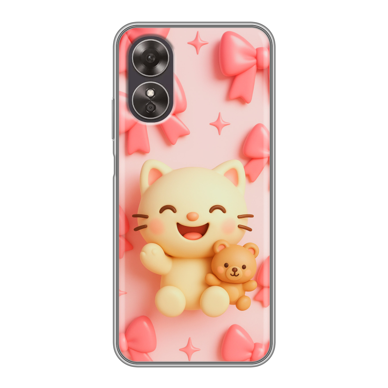Силиконовый чехол на OPPO A17 с принтом для девочек Силиконовый чехол на OPPO A17 с принтом для девочек