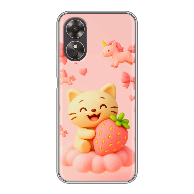 Силиконовый чехол на OPPO A17 с принтом для девочек Силиконовый чехол на OPPO A17 с принтом для девочек