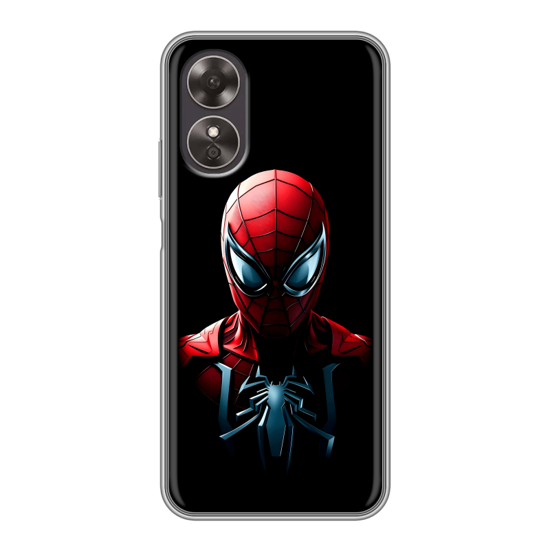 Силиконовый чехол на OPPO A17 с принтом Spiderman Человек паук Силиконовый чехол на OPPO A17 с принтом Spiderman Человек паук