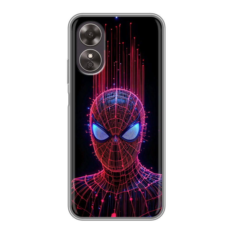 Силиконовый чехол на OPPO A17 с принтом Spiderman Человек паук Силиконовый чехол на OPPO A17 с принтом Spiderman Человек паук