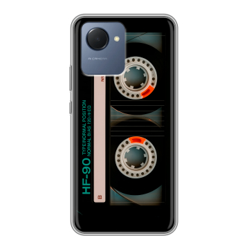 Силиконовый чехол на Realme Narzo 50i Prime с принтом Кассета Силиконовый чехол на Realme Narzo 50i Prime с принтом Кассета