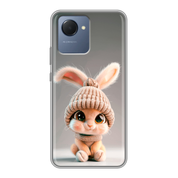 Силиконовый чехол на Realme Narzo 50i Prime с принтом Кролик