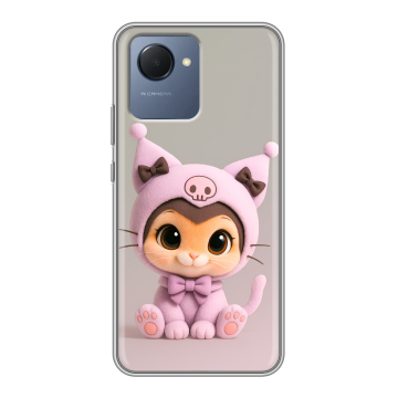 Силиконовый чехол на Realme Narzo 50i Prime с принтом Куроми Kuromi Силиконовый чехол на Realme Narzo 50i Prime с принтом Куроми Kuromi