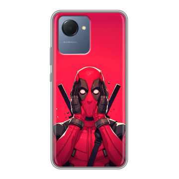 Силиконовый чехол на Realme Narzo 50i Prime с принтом Дедпул Deadpool Силиконовый чехол на Realme Narzo 50i Prime с принтом Дедпул Deadpool