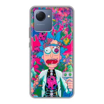 Силиконовый чехол на Realme Narzo 50i Prime с принтом Рик и Морти Rick Morty Силиконовый чехол на Realme Narzo 50i Prime с принтом Рик и Морти Rick Morty