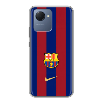 Силиконовый чехол на Realme Narzo 50i Prime с принтом Барселона Barcelona Силиконовый чехол на Realme Narzo 50i Prime с принтом Барселона Barcelona