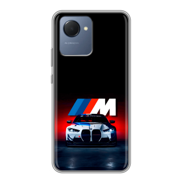 Силиконовый чехол на Realme Narzo 50i Prime с принтом БМВ BMW