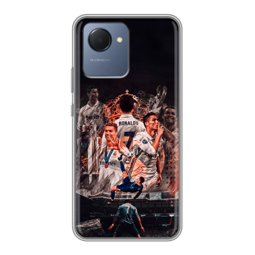 Силиконовый чехол на Realme Narzo 50i Prime с принтом Реал Роналдо Real Ronaldo Силиконовый чехол на Realme Narzo 50i Prime с принтом Реал Роналдо Real Ronaldo