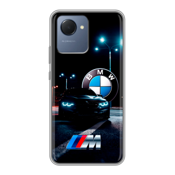 Силиконовый чехол на Realme Narzo 50i Prime с принтом БМВ BMW