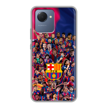 Силиконовый чехол на Realme Narzo 50i Prime с принтом Барселона Barcelona Силиконовый чехол на Realme Narzo 50i Prime с принтом Барселона Barcelona