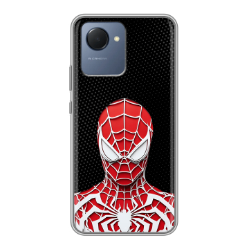 Силиконовый чехол на Realme Narzo 50i Prime с принтом человек паук spiderman Силиконовый чехол на Realme Narzo 50i Prime с принтом человек паук spiderman