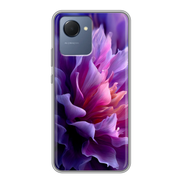 Силиконовый чехол на Realme Narzo 50i Prime с принтом женский цветы Силиконовый чехол на Realme Narzo 50i Prime с принтом женский цветы
