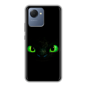 Силиконовый чехол на Realme Narzo 50i Prime с принтом Как приручить дракона Силиконовый чехол на Realme Narzo 50i Prime с принтом Как приручить дракона