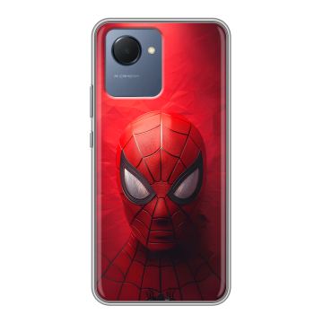Силиконовый чехол на Realme Narzo 50i Prime с принтом Spiderman Человек паук Силиконовый чехол на Realme Narzo 50i Prime с принтом Spiderman Человек паук