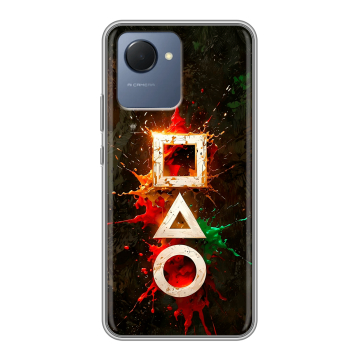 Силиконовый чехол на Realme Narzo 50i Prime с принтом Squid Game Игра кальмара Силиконовый чехол на Realme Narzo 50i Prime с принтом Squid Game Игра кальмара