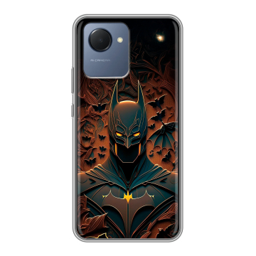 Силиконовый чехол на Realme Narzo 50i Prime с принтом Batman Бэтмен