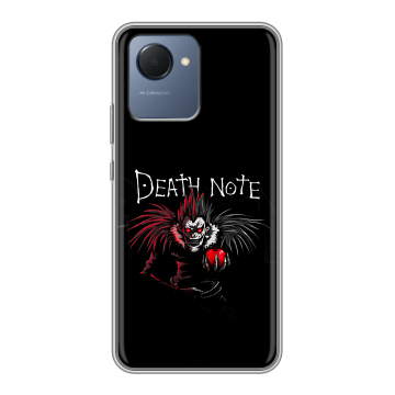 Силиконовый чехол на Realme Narzo 50i Prime с принтом Death note Тетрадь смерти Силиконовый чехол на Realme Narzo 50i Prime с принтом Death note Тетрадь смерти