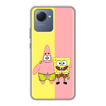 Силиконовый чехол на Realme Narzo 50i Prime с принтом Спанч боб Спанчбоб Силиконовый чехол на Realme Narzo 50i Prime с принтом Спанч боб Спанчбоб