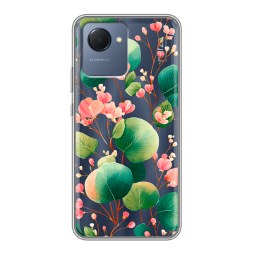 Силиконовый чехол на Realme Narzo 50i Prime с принтом женский