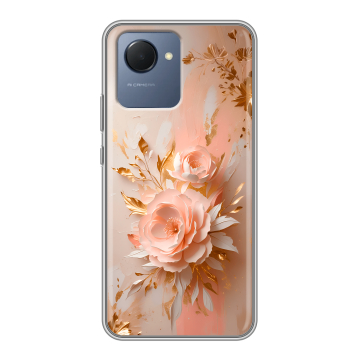 Силиконовый чехол на Realme Narzo 50i Prime с принтом женский