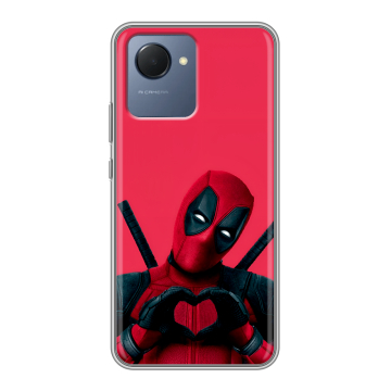 Силиконовый чехол на Realme Narzo 50i Prime с принтом Дедпул Deadpool Силиконовый чехол на Realme Narzo 50i Prime с принтом Дедпул Deadpool