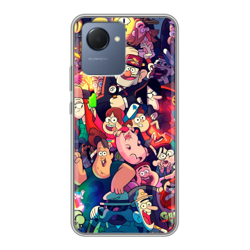 Силиконовый чехол на Realme Narzo 50i Prime с принтом Gravity Falls Гравити Фолз Силиконовый чехол на Realme Narzo 50i Prime с принтом Gravity Falls Гравити Фолз