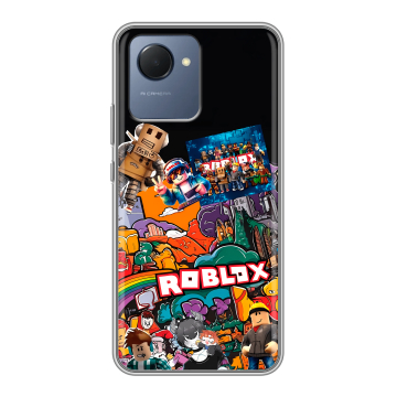 Силиконовый чехол на Realme Narzo 50i Prime с принтом Roblox Роблокс Силиконовый чехол на Realme Narzo 50i Prime с принтом Roblox Роблокс