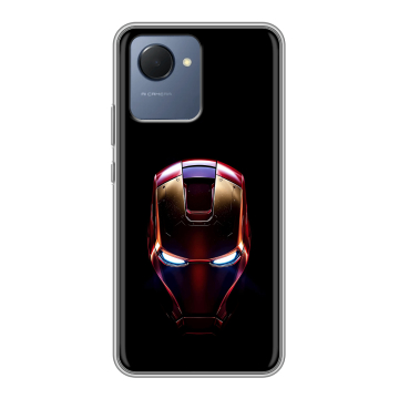 Силиконовый чехол на Realme Narzo 50i Prime с принтом IronMan Железный человек Силиконовый чехол на Realme Narzo 50i Prime с принтом IronMan Железный человек