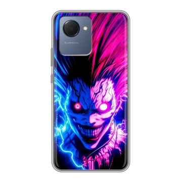Силиконовый чехол на Realme Narzo 50i Prime с принтом Death note Тетрадь смерти
