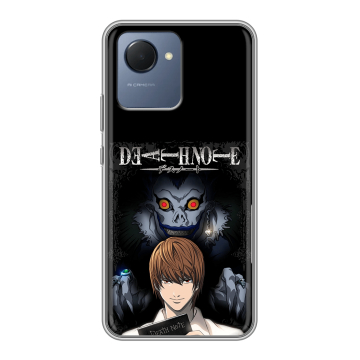 Силиконовый чехол на Realme Narzo 50i Prime с принтом Death note Тетрадь смерти