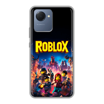 Силиконовый чехол на Realme Narzo 50i Prime с принтом Roblox Роблокс Силиконовый чехол на Realme Narzo 50i Prime с принтом Roblox Роблокс