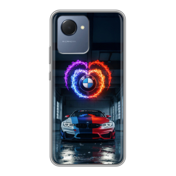 Силиконовый чехол на Realme Narzo 50i Prime с принтом BMW БМВ Силиконовый чехол на Realme Narzo 50i Prime с принтом BMW БМВ