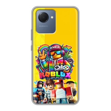 Силиконовый чехол на Realme Narzo 50i Prime с принтом Roblox Роблокс Силиконовый чехол на Realme Narzo 50i Prime с принтом Roblox Роблокс