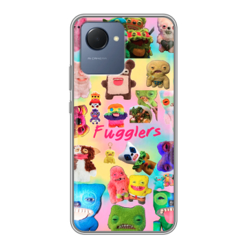 Силиконовый чехол на Realme Narzo 50i Prime с принтом Флагер Fuggler