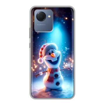 Силиконовый чехол на Realme Narzo 50i Prime с принтом Новый год