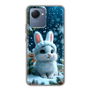 Силиконовый чехол на Realme Narzo 50i Prime с принтом Новый год