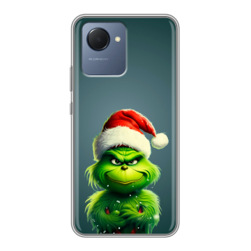 Силиконовый чехол на Realme Narzo 50i Prime с принтом Новый год Силиконовый чехол на Realme Narzo 50i Prime с принтом Новый год