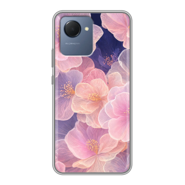 Силиконовый чехол на Realme Narzo 50i Prime с принтом женский